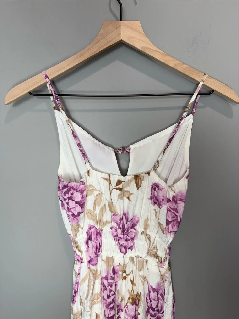 Abercrombie & Fitch‎ Floral Tie-Front Maxi Dress - Purple Floral Size XXST